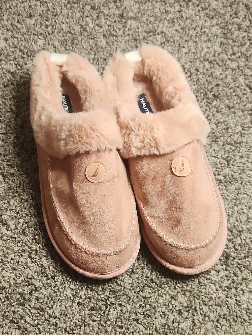 Nautica Kids Pink Fleece-Lined Slip-On Shoe